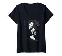 Mujer Cantante Pop de Vacaciones de Verano Cliff Richard 1963 Camiseta Cuello V