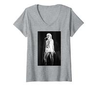 Mujer Cantante Pop En Vivo Gira 1982 Camiseta Cuello V