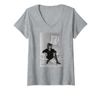 Mujer Cantante Tina Turner Reina del Rock 'N' Roll Camiseta Cuello V