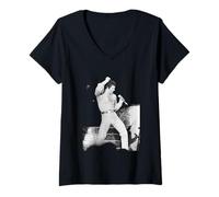 Mujer Cantante Tom Jones Live Lake Tahoe Nevada 1983 Camiseta Cuello V