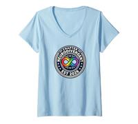Mujer Capítulo Neurodivergente EST 2026 Orgullo Rainbow Infinity Camiseta Cuello V