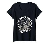 Mujer Capoeira Sweat Now Shine Later Camiseta Cuello V