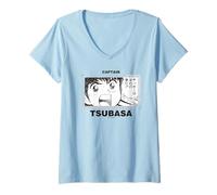 Mujer Captain Tsubasa Tsubasa Ozora (¡El fútbol es mi sueño!) W Camiseta Cuello V