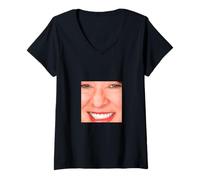 Mujer Cara de la jueza de la Corte Suprema de los Estados Unidos Sonia Sotomayor Camiseta Cuello V