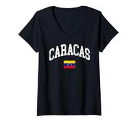 Mujer Caracas Ciudad Regalo Caracas, Venezuela Capital De Venezuela Camiseta Cuello V