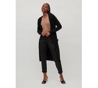 Vila Clothes Viril L/s Long Knit Cardigan-Noos, Chaqueta Punto Mujer, Negro (Black), 42 (Talla del Fabricante: X-Large)