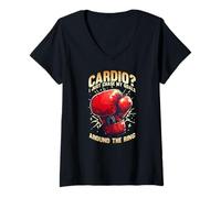 Mujer Cardio? Just Chase MY Goals Around The Ring Camiseta Cuello V