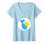 Mujer Care Bears Baby Tugs Bear Belly Camiseta Cuello V