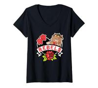 Mujer Care Bears Beastly Rebels Flower Patch Camiseta Cuello V