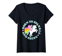 Mujer Care Bears Born to Sparkle Camiseta Cuello V