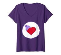 Mujer Care Bears Cousins Cozy Heart Penguin Belly Camiseta Cuello V