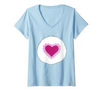Mujer Care Bears Cousins Gentle Heart Lamb Belly Camiseta Cuello V