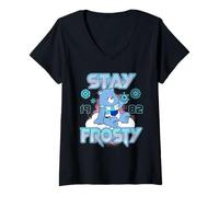 Mujer Care Bears Grumpy Bears Stay Frosty Christmas Camiseta Cuello V