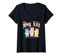 Mujer Care Bears Hug Life Brick Wall Camiseta Cuello V