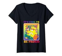 Mujer Care Bears It's Cool to Be Proud Pride Camiseta Cuello V