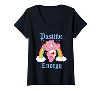 Mujer Care Bears Lot a Lot Bear Positive Energy Camiseta Cuello V