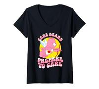 Mujer Care Bears Love A Lot Bear Prepare to Care Valentine Camiseta Cuello V