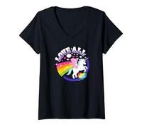 Mujer Care Bears Love All Rainbow Bear Pride Camiseta Cuello V