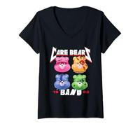 Mujer Care Bears Metal Band Camiseta Cuello V