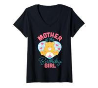 Mujer Care Bears Mother of The Birthday Girl Camiseta Cuello V
