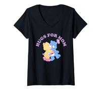 Mujer Care Bears Mother's Day Hugs for Mom Camiseta Cuello V