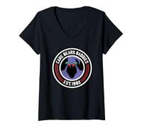 Mujer Care Bears No Heart Baddies Badge Camiseta Cuello V