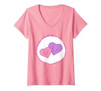 Mujer Care Bears Sweet Messages Bear Belly Camiseta Cuello V