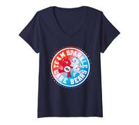 Mujer Care Bears: Unlock The Magic 4th of July Team Sparkle Camiseta Cuello V