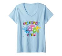 Mujer Care Bears: Unlock The Magic Birthday Crew Cheer, Grumpy Camiseta Cuello V