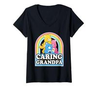 Mujer Care Bears: Unlock The Magic Caring Grandpa Father's Day Camiseta Cuello V