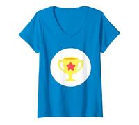 Mujer Care Bears: Unlock The Magic Champ Bear Belly Camiseta Cuello V