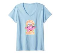 Mujer Care Bears: Unlock The Magic Cheer Bear Close-Up All-Star Camiseta Cuello V
