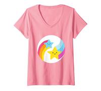 Mujer Care Bears: Unlock The Magic Dare to Care Bear Belly Camiseta Cuello V