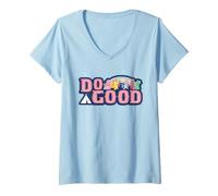 Mujer Care Bears: Unlock The Magic Do Good Rainbow Group Camiseta Cuello V