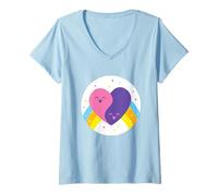 Mujer Care Bears: Unlock The Magic Friends Forever Bear Belly Camiseta Cuello V