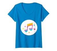 Mujer Care Bears: Unlock The Magic Heart Song Bear Belly Camiseta Cuello V
