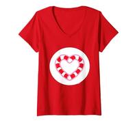 Mujer Care Bears: Unlock The Magic Sugar Heart Bear Belly Camiseta Cuello V