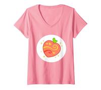 Mujer Care Bears: Unlock The Magic Sweet Peach Bear Belly Camiseta Cuello V