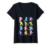 Mujer Care Bears: Unlock The Magic Various Bear Poses Unlocked Camiseta Cuello V