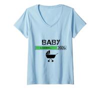 Mujer Cargando Bebé 2026 Pronto Es Hasta El Momento Camiseta Cuello V