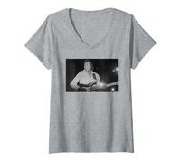 Mujer Carl Perkins vive en Nashville Rockabilly por Simon Fowler Camiseta Cuello V