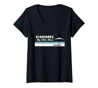 Mujer Carmel by-The-Sea California Accent/Carmel by-The-Sea CA Camiseta Cuello V