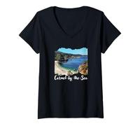 Mujer Carmel-by-The-Sea Camiseta Cuello V