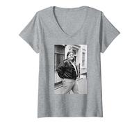 Mujer Carne Pan Murciélago Fuera del Infierno Cantante Fight Club Actor 1978 Camiseta Cuello V