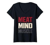 Mujer Carnívoro Dieta Identidad Amante de la Carne Estilo de Vida Cero carbohidratos Camiseta Cuello V