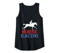 Mujer Carreras de Caballos Hobby Equitación y Equitación Camiseta sin Mangas