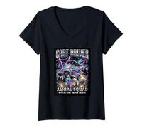Mujer Carrito de Golf Driver Aerial Squad Retro 90s Bootleg Rap Camiseta Cuello V