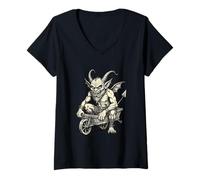 Mujer Carro Infernal Imp de Belphegor Camiseta Cuello V