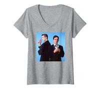 Mujer Carter El Retrato De Máquina Sexual Imparable por AJ Barratt Camiseta Cuello V