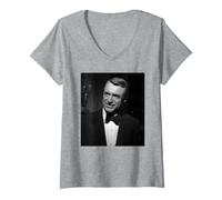 Mujer Cary Grant Filmando Comedia Indiscreta Thriller Actor 1957 Camiseta Cuello V